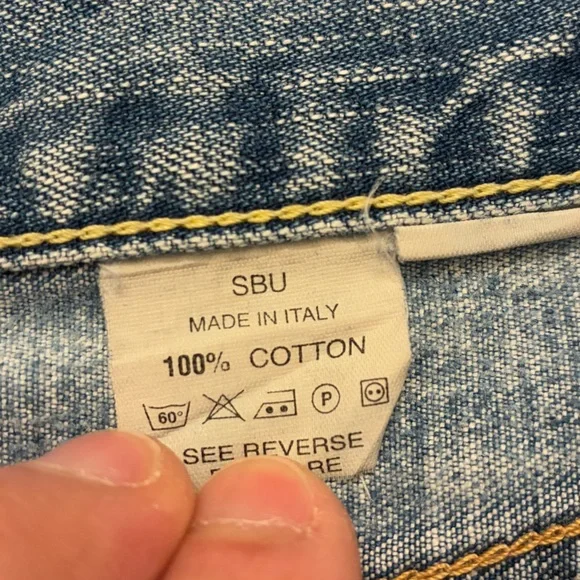 SBU Straight Business Unit Jeans Made in Italy 100% Cotton Size 36